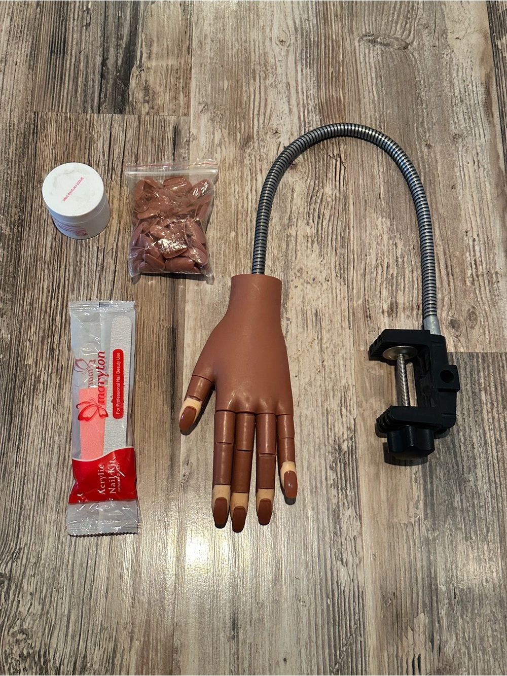Practice Mannequin Hand with Adjustable Clamp, YN acrylic